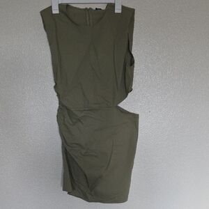 Zara Olive Green Mini Dress